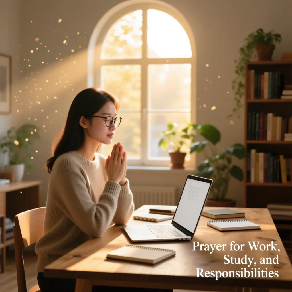 Prayer for Work, Study, and Responsibilities