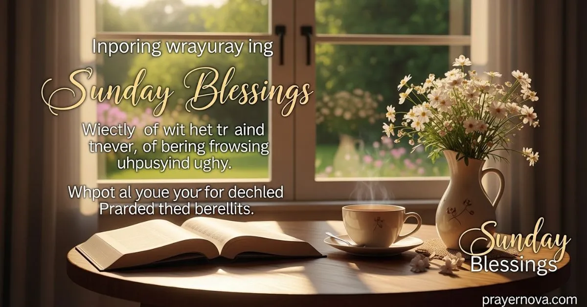 Sunday Blessings Images with Prayers and Quotes