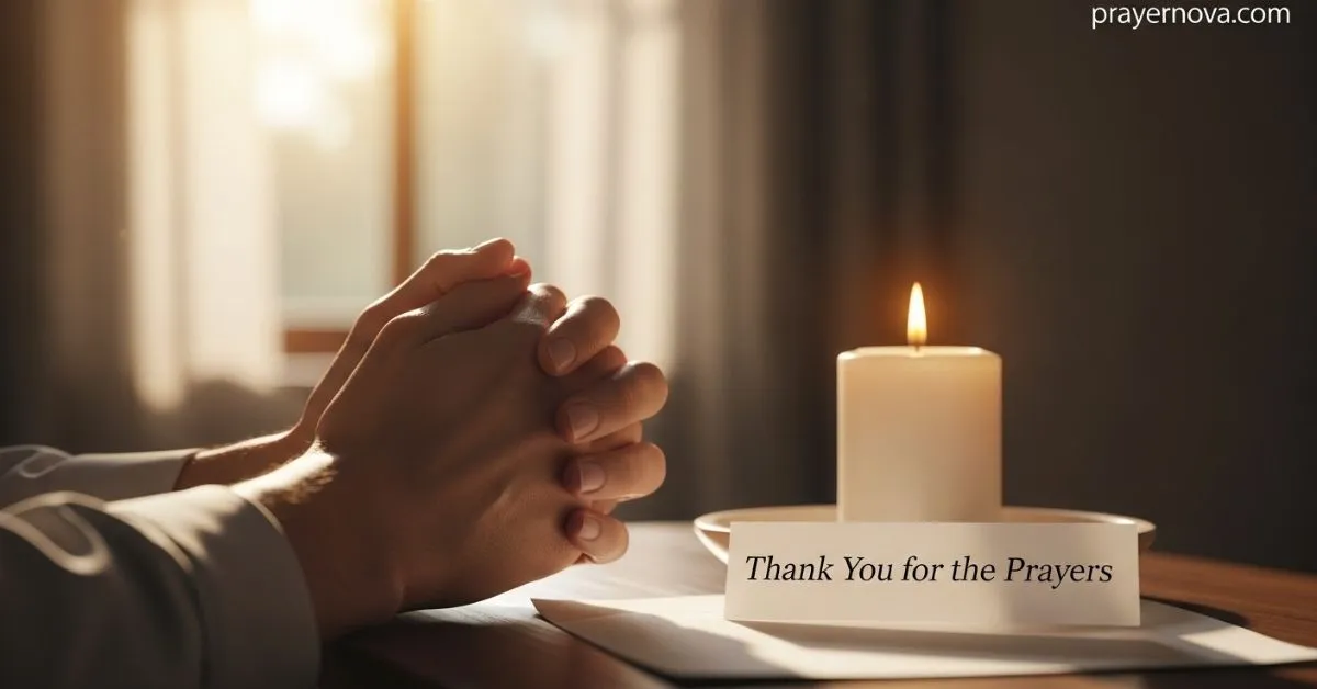 Thank You for the Prayers