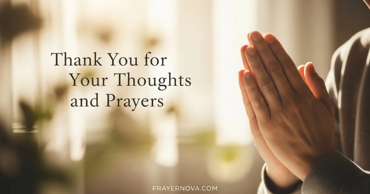 Thank You for Your Thoughts and Prayers Images