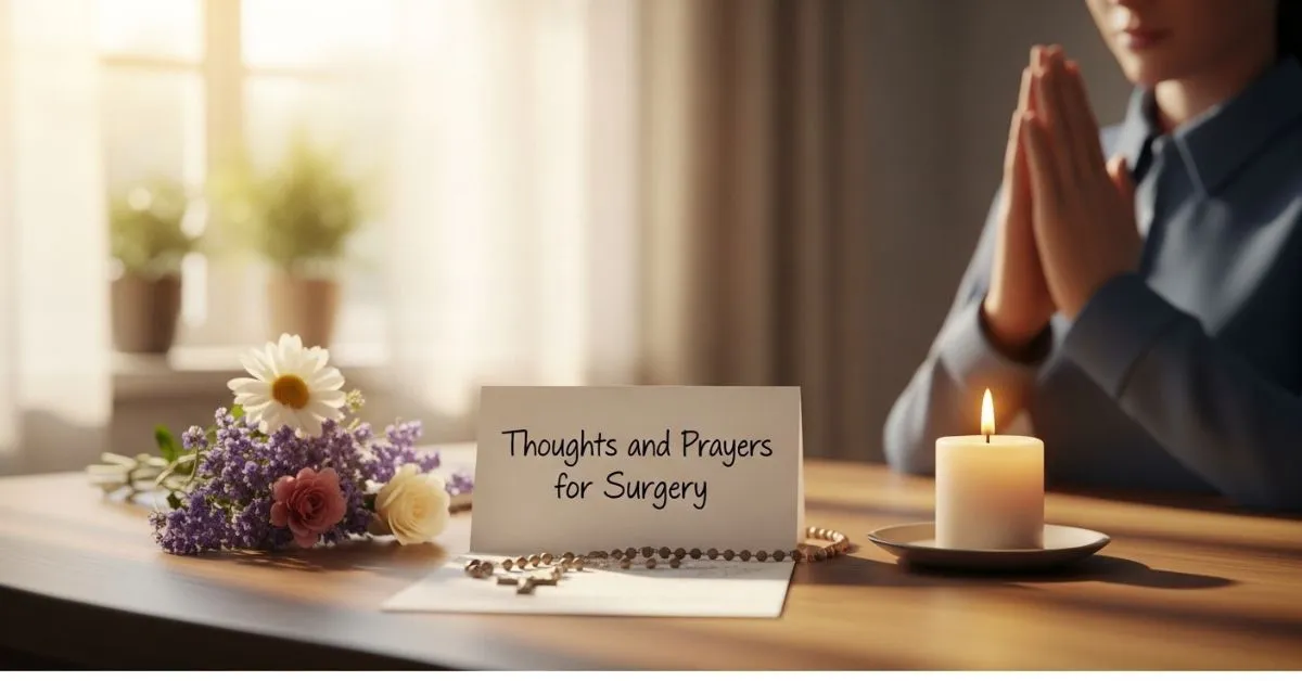 Thoughts and Prayers for Surgery for a Friend